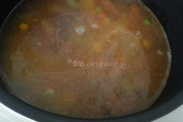 腊肠焖饭的做法图解5