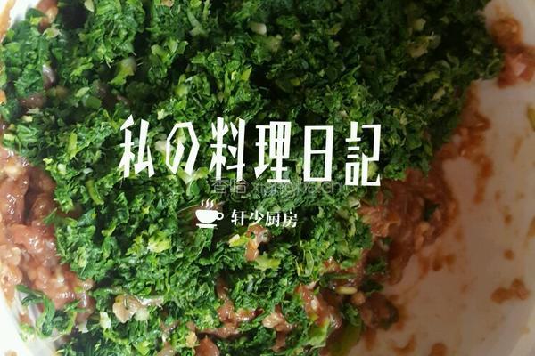 荠菜青菜金针菇肉馅元宝馄饨的做法图解10