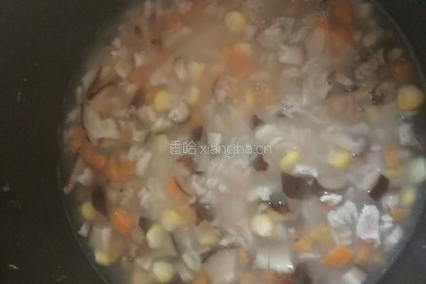 香菇玉米粥的做法图解6