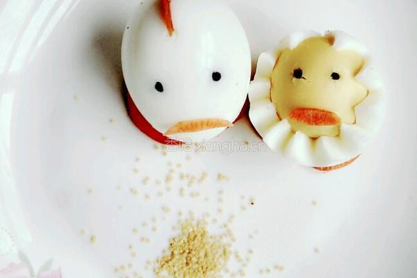 小鸡和小鸡麻麻拼盘的做法图解6