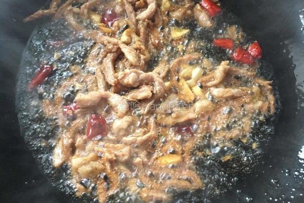 雪里蕻肉丝的做法图解5