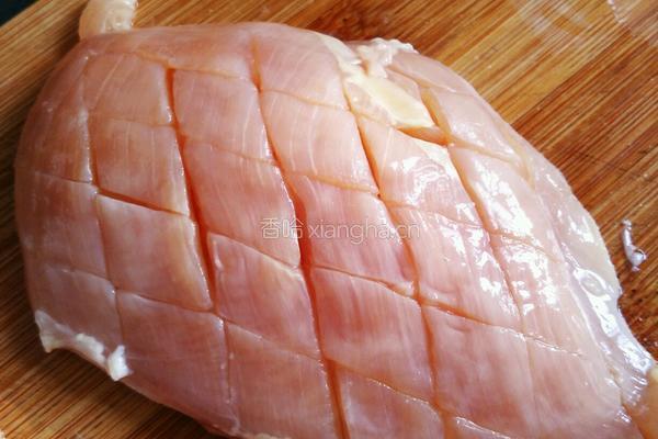 香煎鸡胸肉的做法图解2