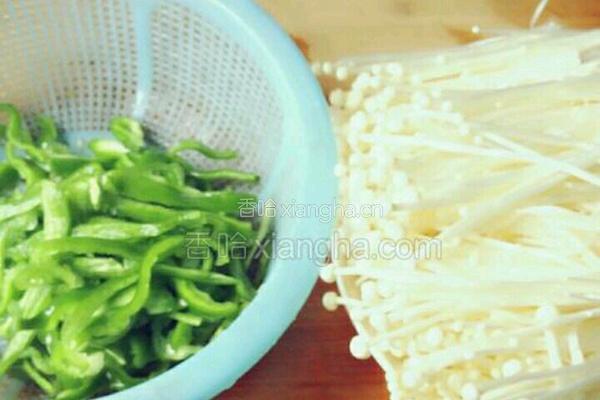 酱炒金针菇的做法图解1