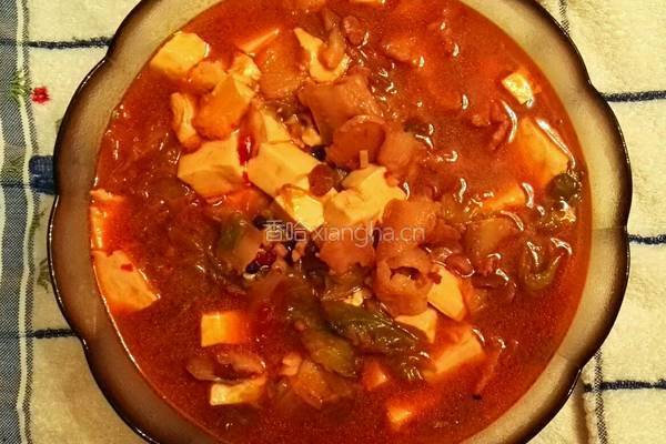 白菜炖豆腐的做法图解7