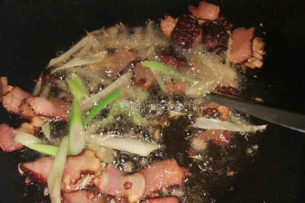 腊肉花菜的做法图解6