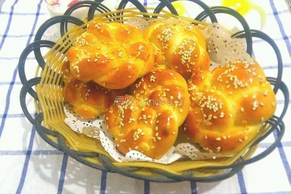 牛奶花型小面包的做法图解16