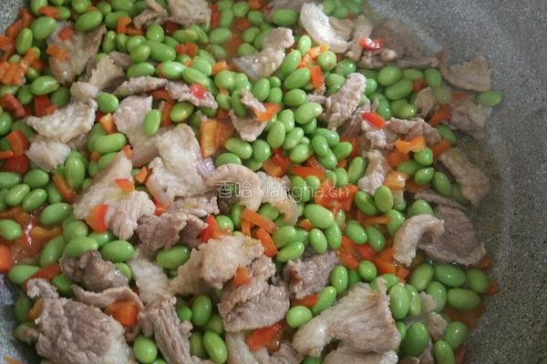 毛豆炒肉的做法图解9