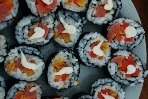 肉松火腿寿司的做法图解8