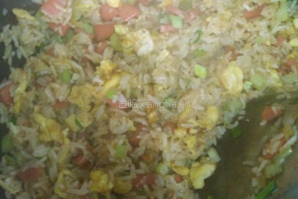 芹菜蛋炒饭的做法图解6