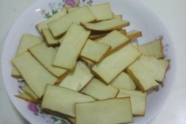 韭菜炒豆干的做法图解2