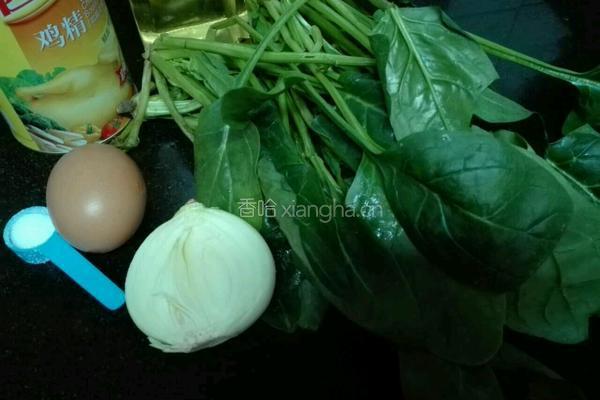 菠菜鸡蛋汤的做法图解1