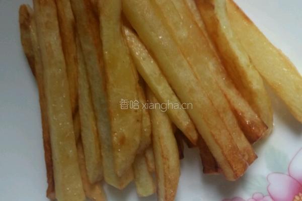 蒜苔炒薯条的做法图解3