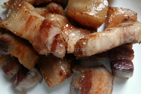 茭白红烧肉的做法图解3