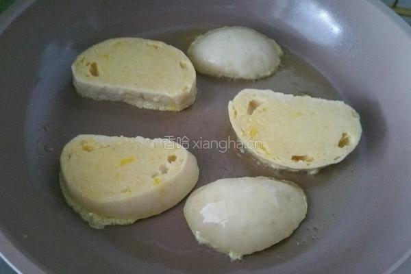香煎馒头片的做法图解4