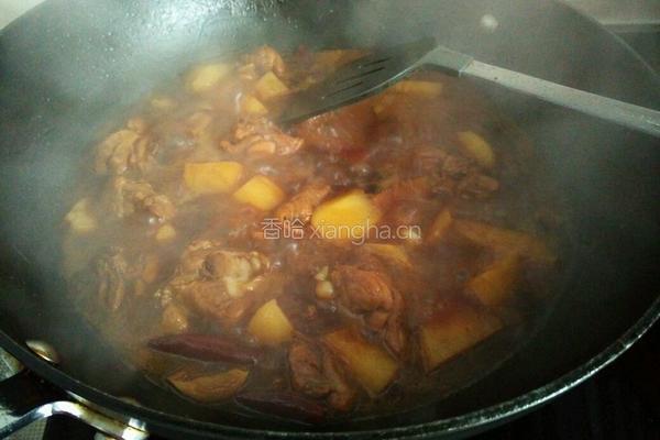 土豆烧鸡腿的做法图解10