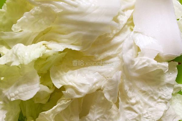 煎豆腐白菜汤的做法图解2