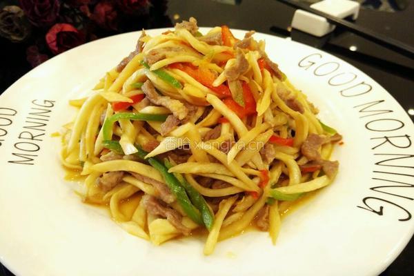 茭白炒肉丝的做法图解10