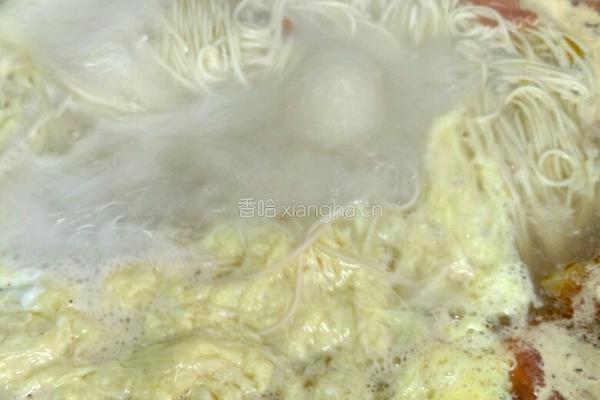 木须柿子汤面的做法图解8