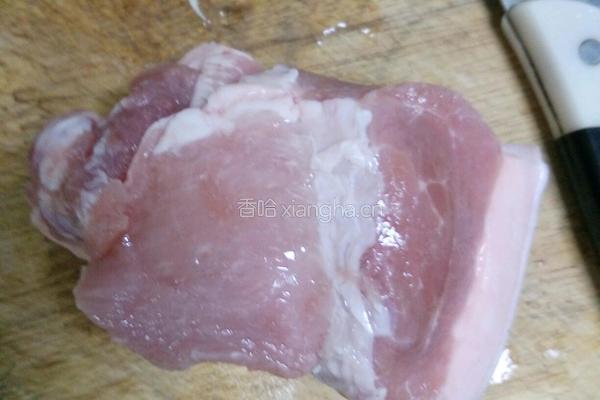 蒜苔炒肉丝的做法图解1