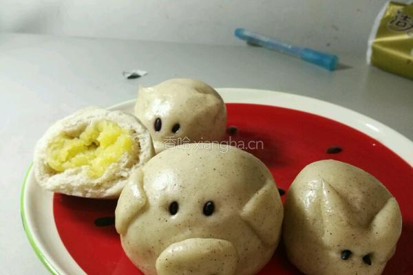 卖萌的奶黄包的做法图解7