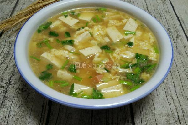 鸡蛋火腿豆腐汤的做法图解8