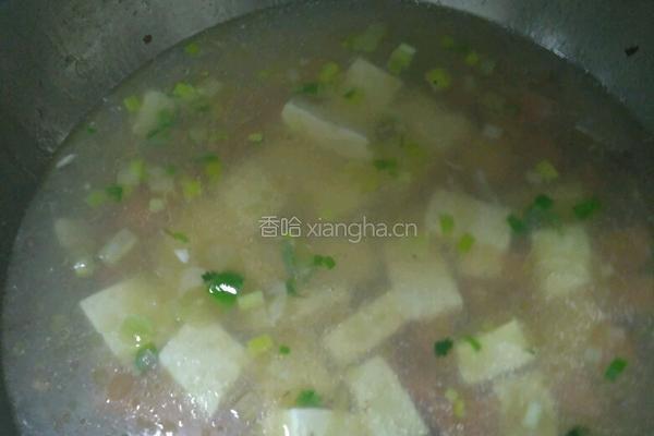 鸡蛋火腿豆腐汤的做法图解5