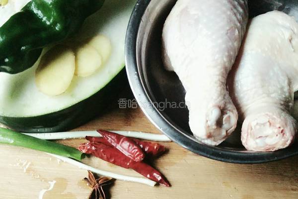 冬瓜烧鸡的做法图解1
