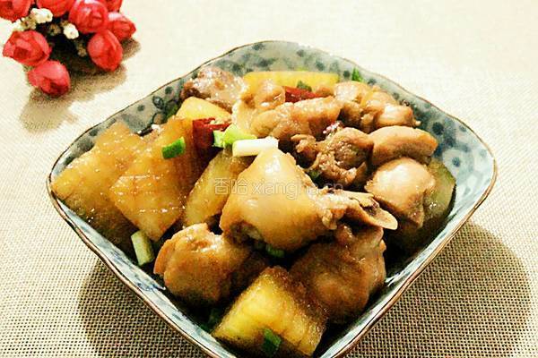 冬瓜烧鸡的做法图解11