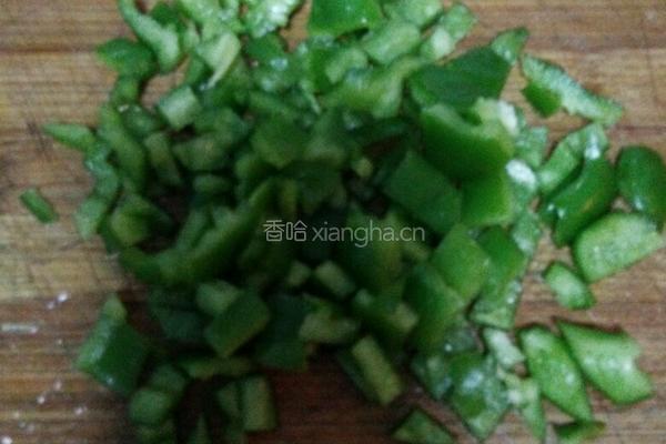 花菜青椒炒鸡蛋的做法图解2