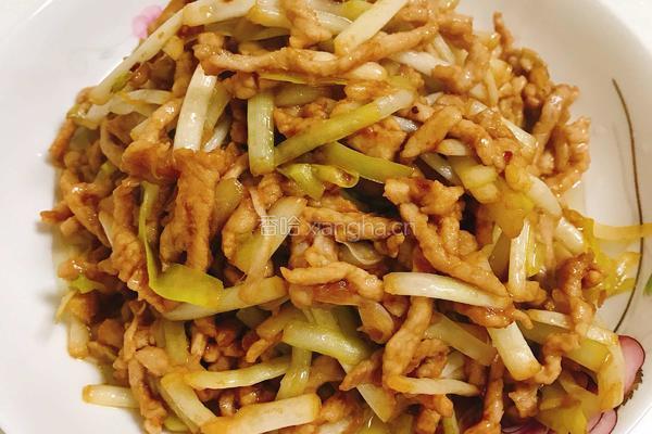 韭黄炒肉丝的做法图解6