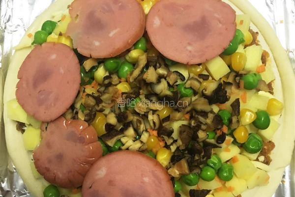 什锦土豆披萨（简易烤箱版）的做法图解7