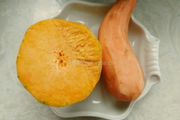 蒸南瓜饼的做法图解1