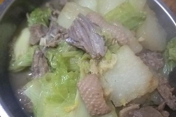 冬瓜白菜炖鸭肉的做法图解8