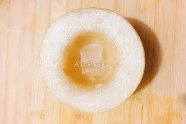 冰糖蒸梨的做法图解4