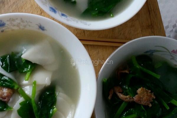 豆尖煮饵块的做法图解8