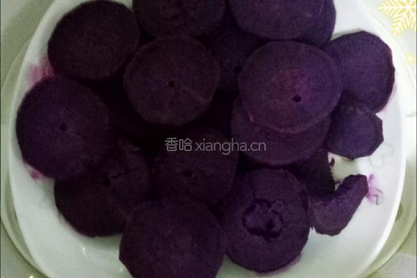 宝宝辅食奶香紫薯球的做法图解2