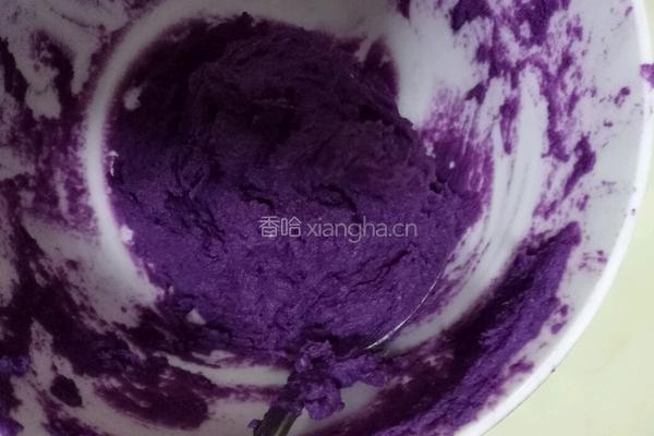 宝宝辅食奶香紫薯球的做法图解4