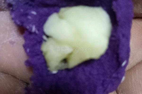 宝宝辅食奶香紫薯球的做法图解6