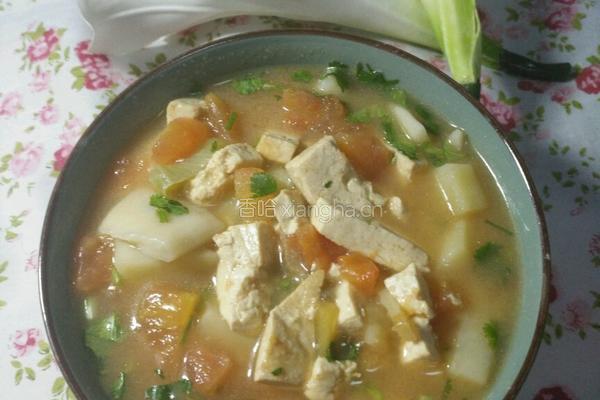 西红柿土豆豆腐卤（揪片）