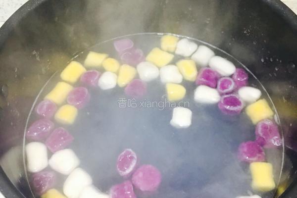 手工椰浆芋圆的做法图解8