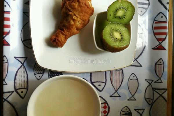 早餐 西玛饼鸡腿猕猴桃的做法图解12