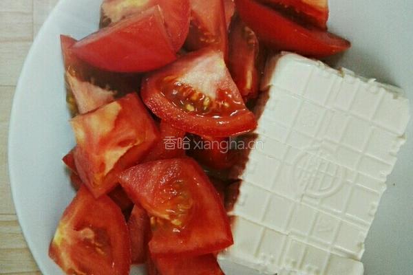 番茄肉末豆腐的做法图解2