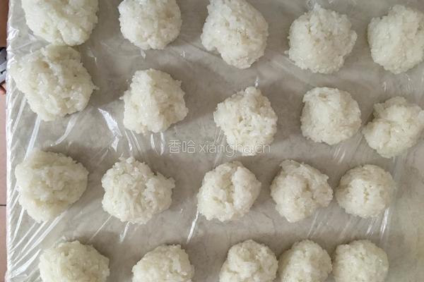红豆糯米圆子的做法图解2