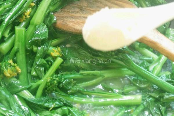 炒菜心的做法图解7