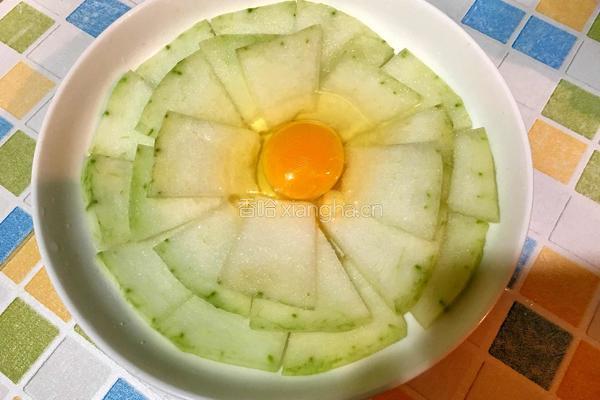 冬瓜蒸蛋的做法图解2