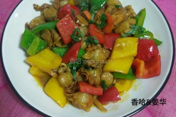 彩椒炒扇贝肉的做法图解8