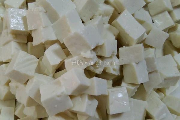 小炒豆腐的做法图解3