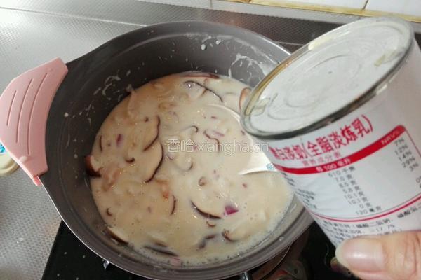 虾球双菇奶油浓汤的做法图解11