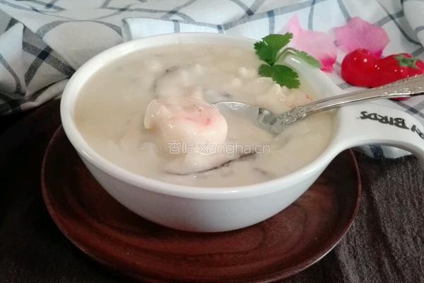 虾球双菇奶油浓汤的做法图解12