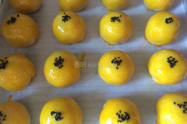 蛋黄酥(半猪油，半黄油版)的做法图解22